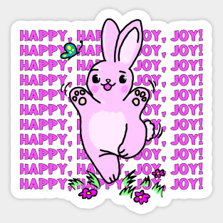 Happy Happy Joy Joy Bunny Sticker